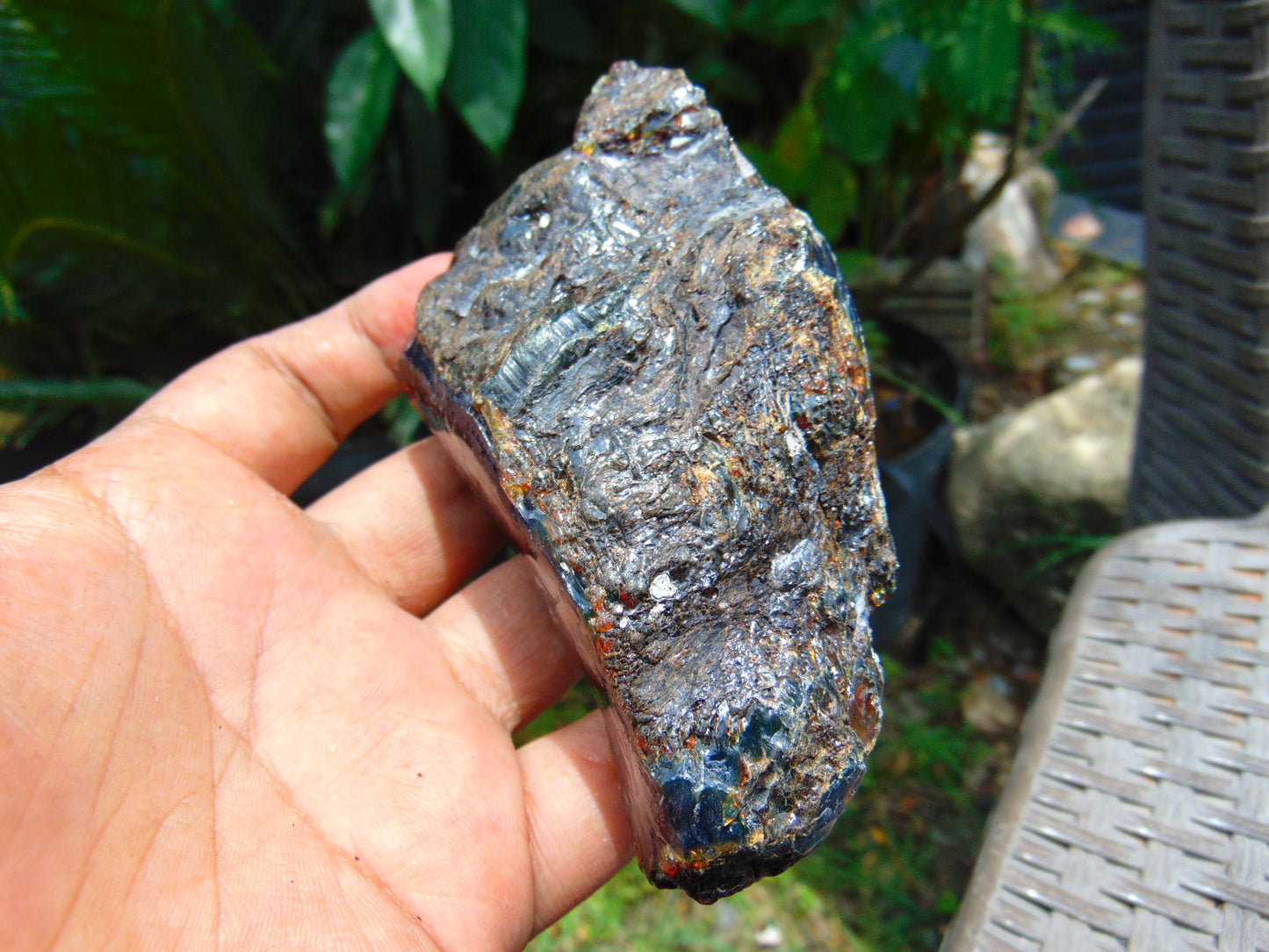 110 gram Rough Raw Indonesian Blue Amber for Healing AGRB120