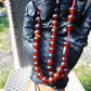 31 gr Hand Tasbih 36 Beads 10 mm Mesbah Rosary Indonesian Red Amber for Healing FR11