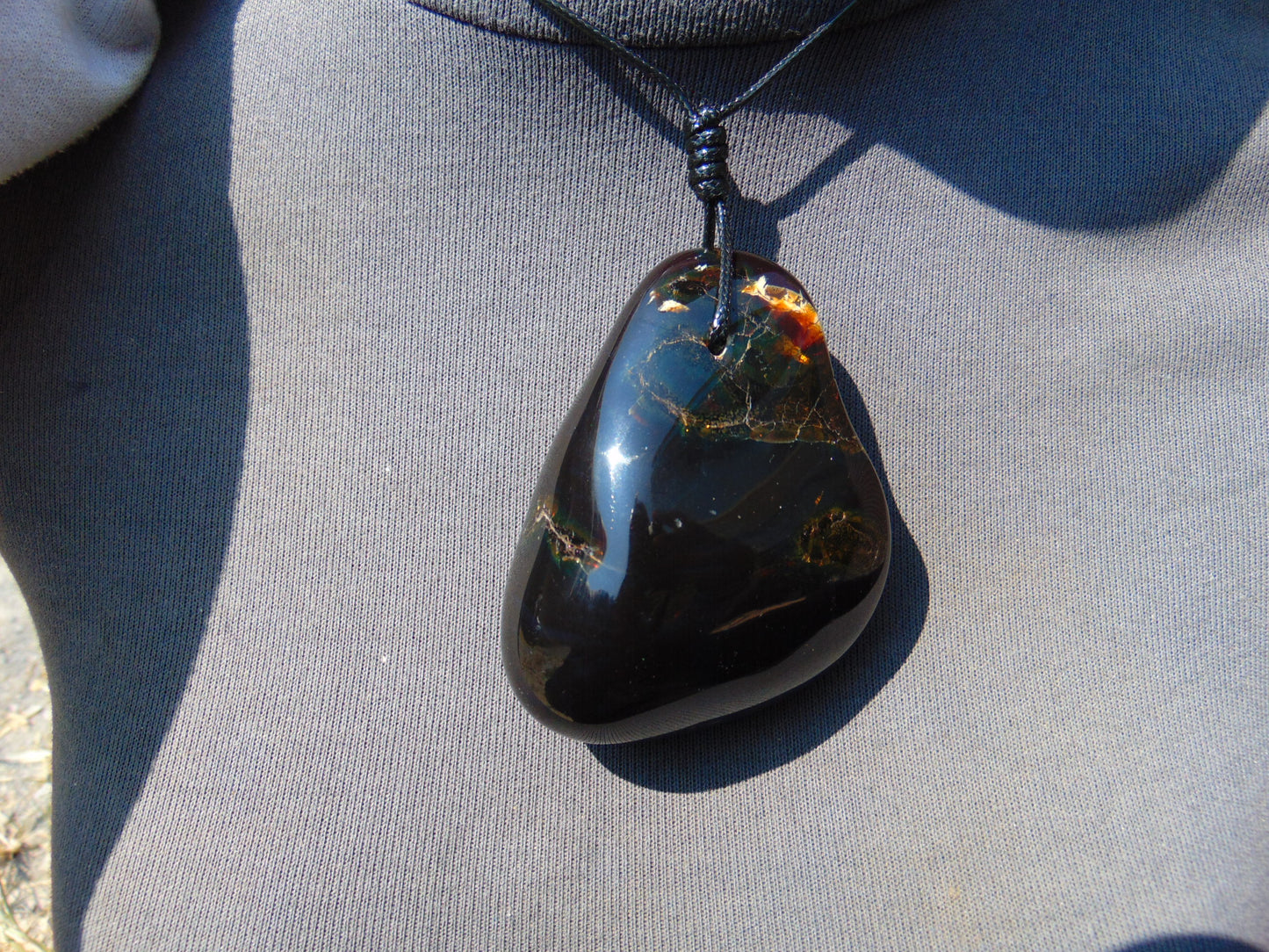 53 gr Big Pendant Indonesian Dark Amber for Healing PGA533