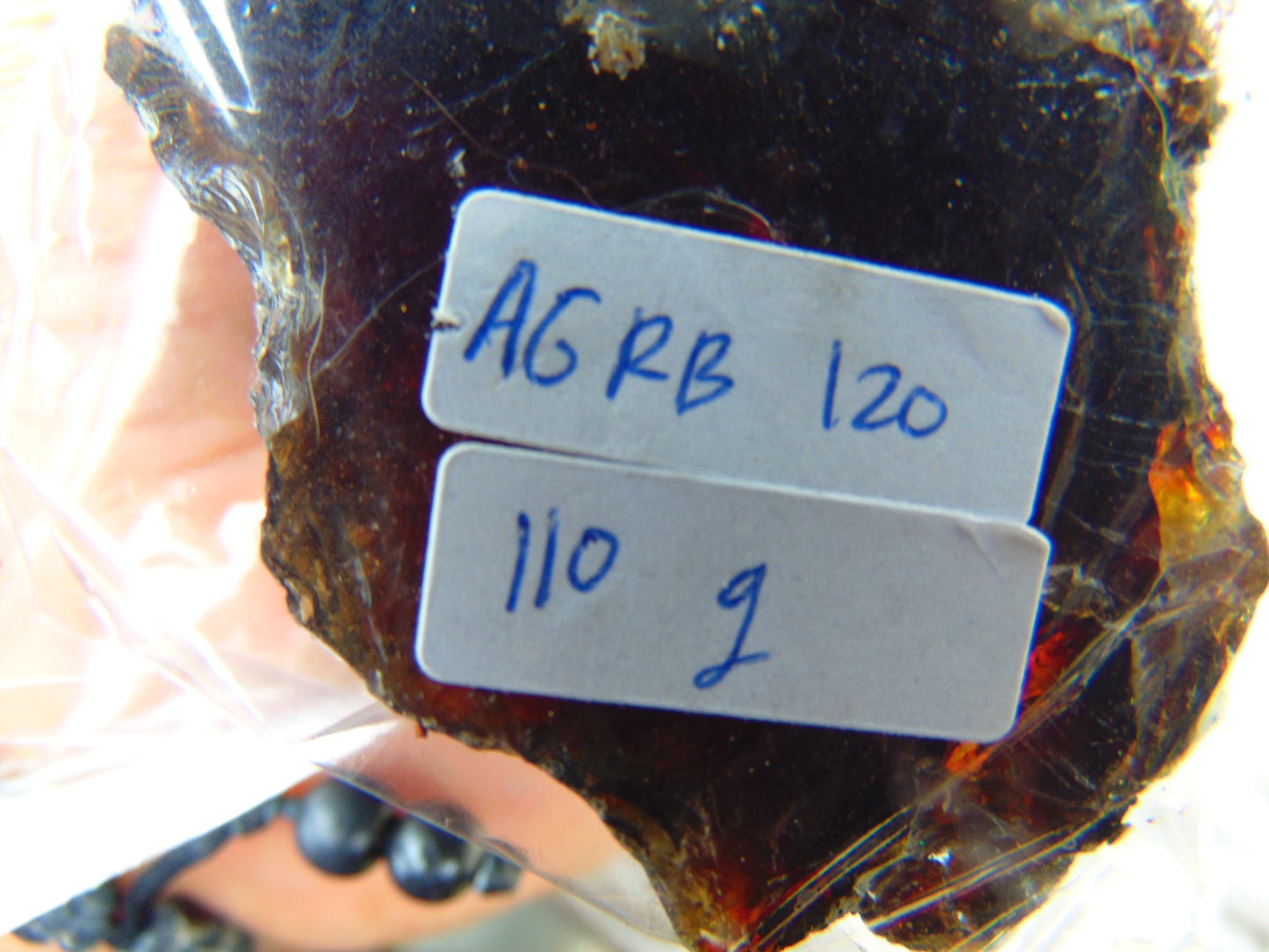 110 gram Rough Raw Indonesian Blue Amber for Healing AGRB120