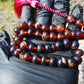 31 gr Hand Tasbih 36 Beads 10 mm Mesbah Rosary Indonesian Dark Red Amber for Healing FR15