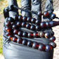 31 gr Hand Tasbih 36 Beads 10 mm Mesbah Rosary Indonesian Dark Red Amber for Healing FR13