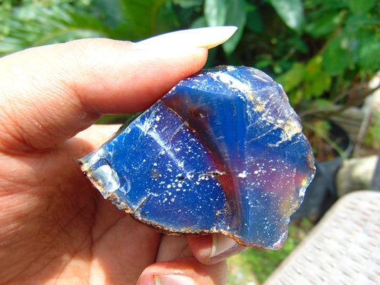 39 gram Rough Raw Indonesian Blue Amber for Healing AGRB122