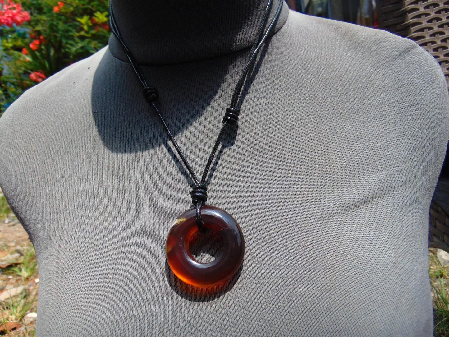 11 gr Donut Pendant Indonesian Amber for Healing 26Y116