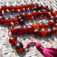 67 gr Tasbih Mesbah Rosary 35 Beads 14 mm Indonesian Crystal Red Amber for Healing TB14i031