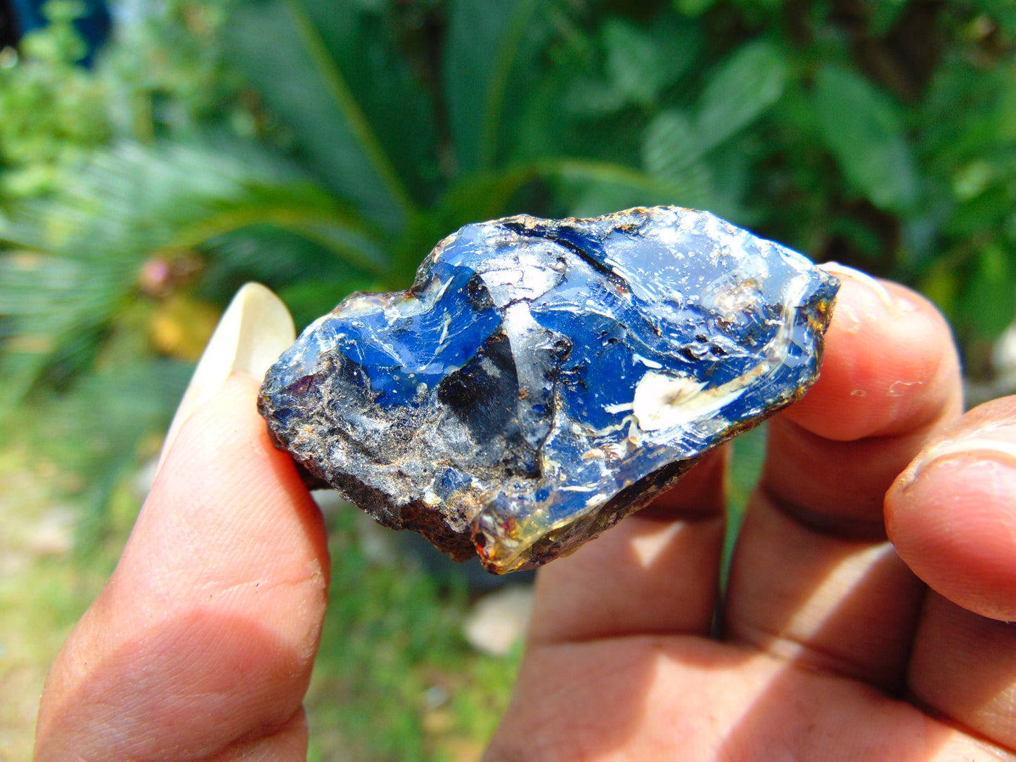 17 gram Rough Raw Indonesian Blue Amber for Healing AGRB117