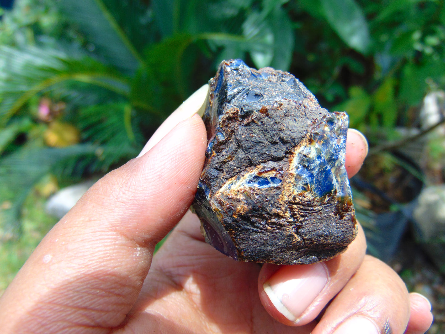 17 gram Rough Raw Indonesian Blue Amber for Healing AGRB117