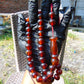 57 gr Tasbih Mesbah Rosary 35 Beads 14 mm Indonesian Crystal Red Amber for Healing TB14i32