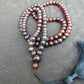 67 gram 108 Beads 10 mm Mala Buddha for Yoga and Meditation Indonesian Black Amber for Healing MB20