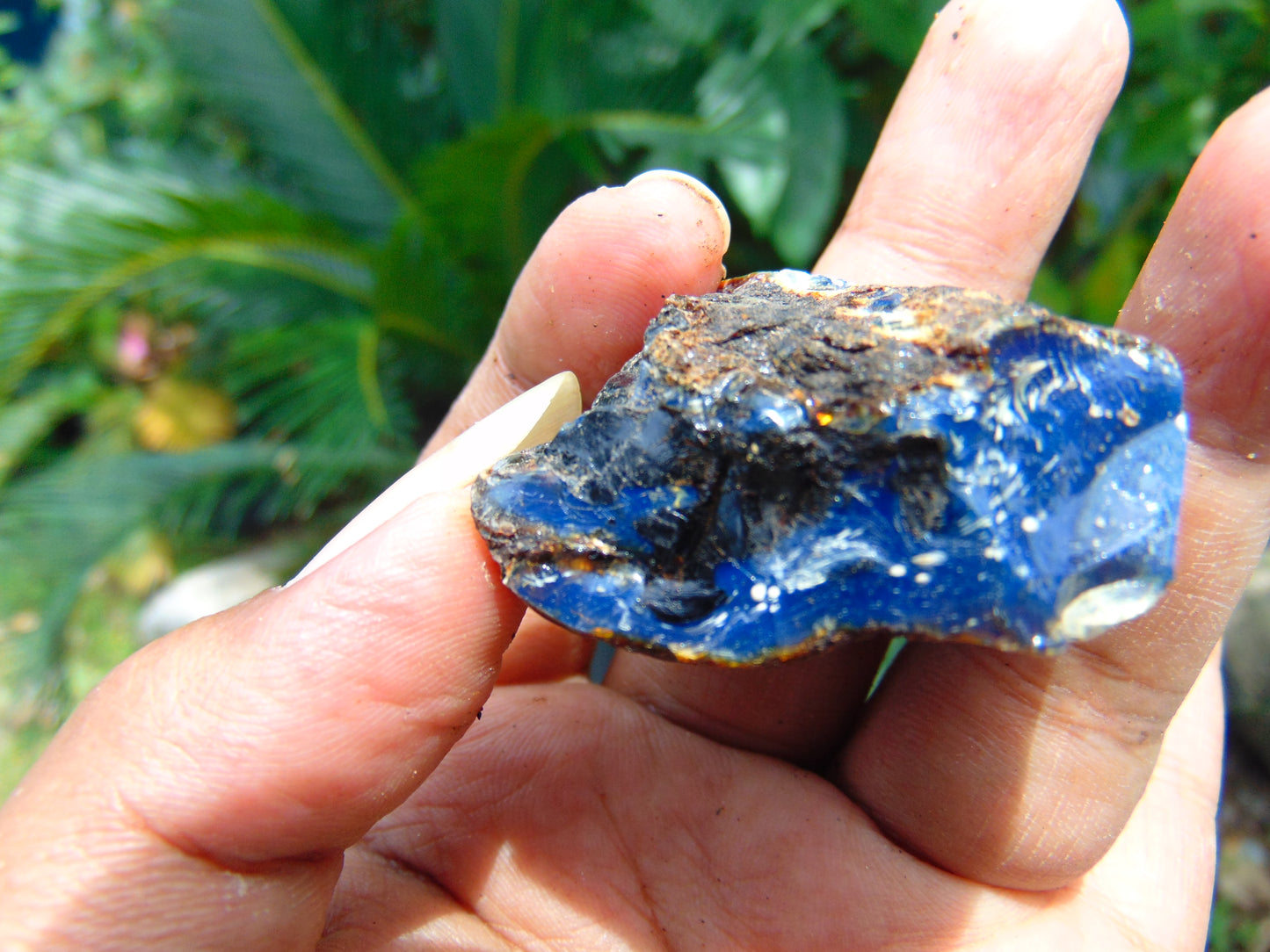 17 gram Rough Raw Indonesian Blue Amber for Healing AGRB117