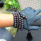 67 gram 108 Beads 10 mm Mala Buddha for Yoga and Meditation Indonesian Black Amber for Healing MB20