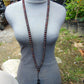 67 gram 108 Beads 10 mm Mala Buddha for Yoga and Meditation Indonesian Black Amber for Healing MB20