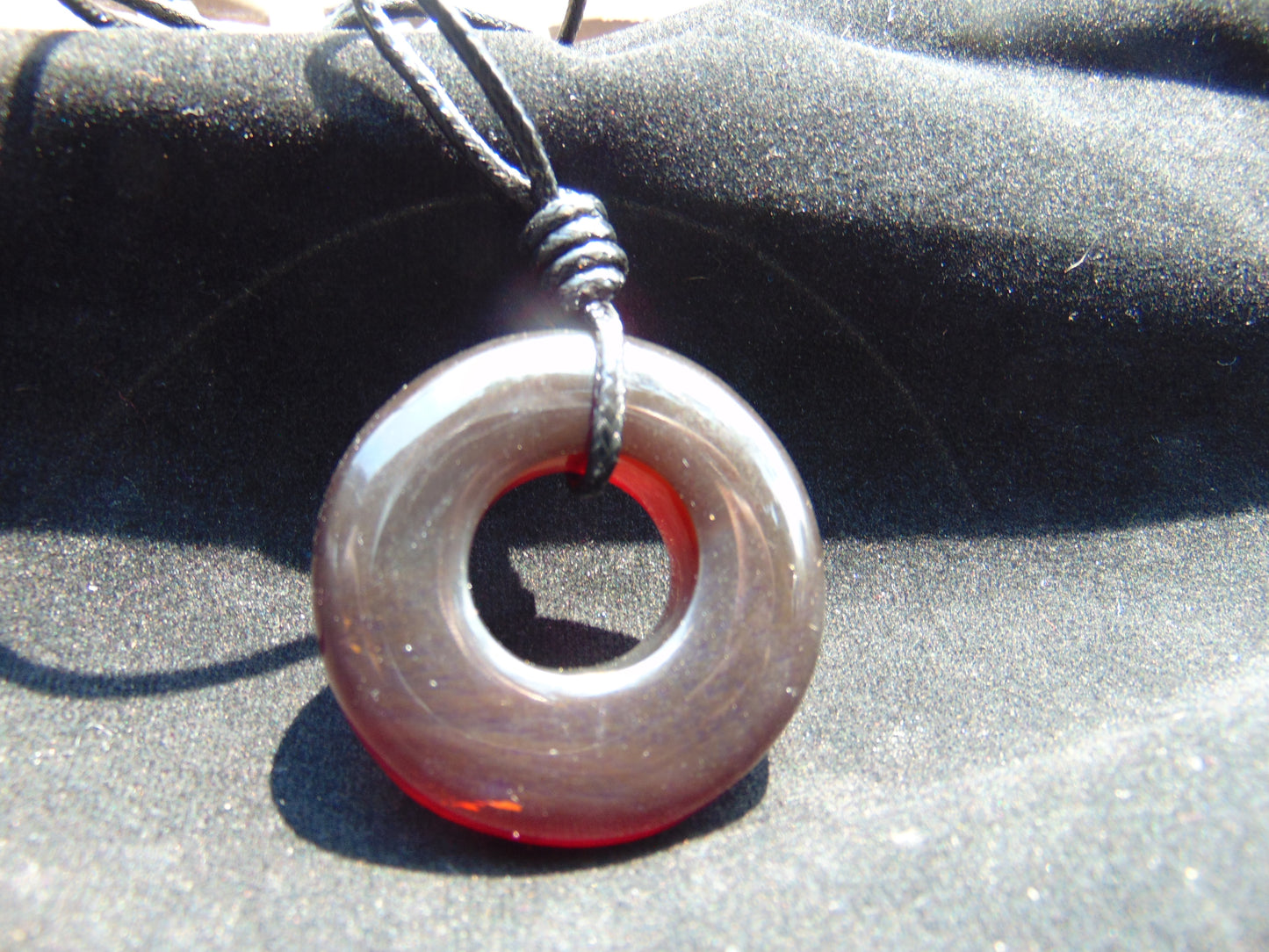 15 gr Donut Pendant Indonesian Crsytal Amber for Healing 26Y117
