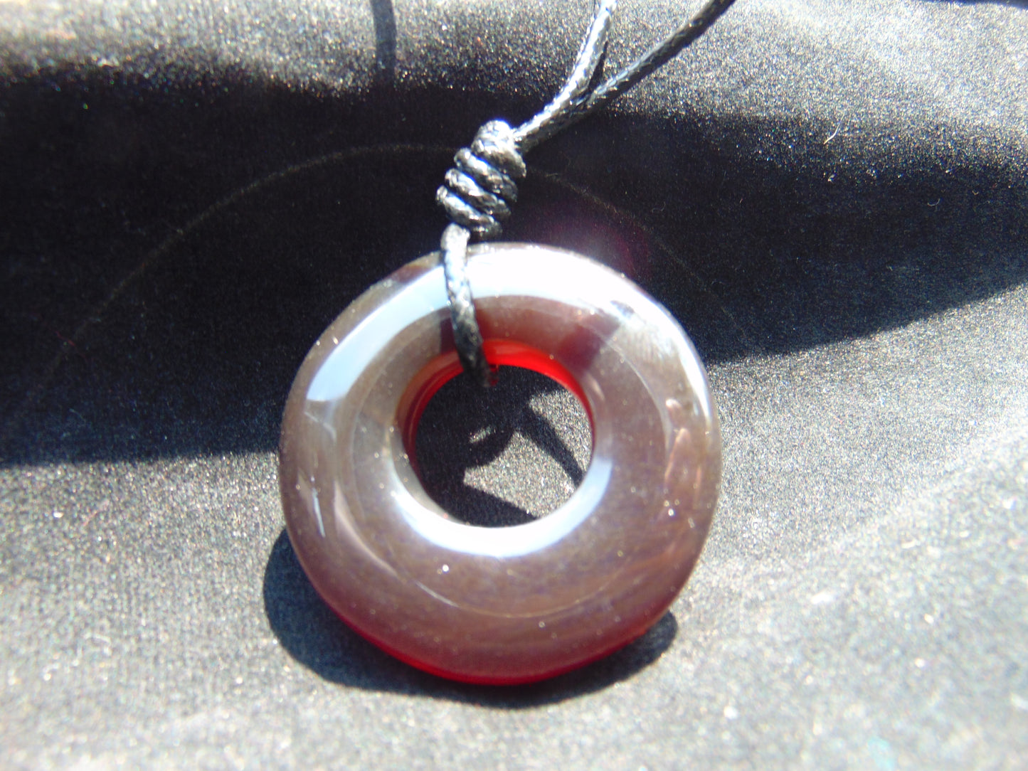 15 gr Donut Pendant Indonesian Crsytal Amber for Healing 26Y117