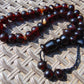 49 gr Hand Tasbih Mesbah Rosary 36 Beads 12 mm Indonesian Cherry Red Amber for Healing TB13i16