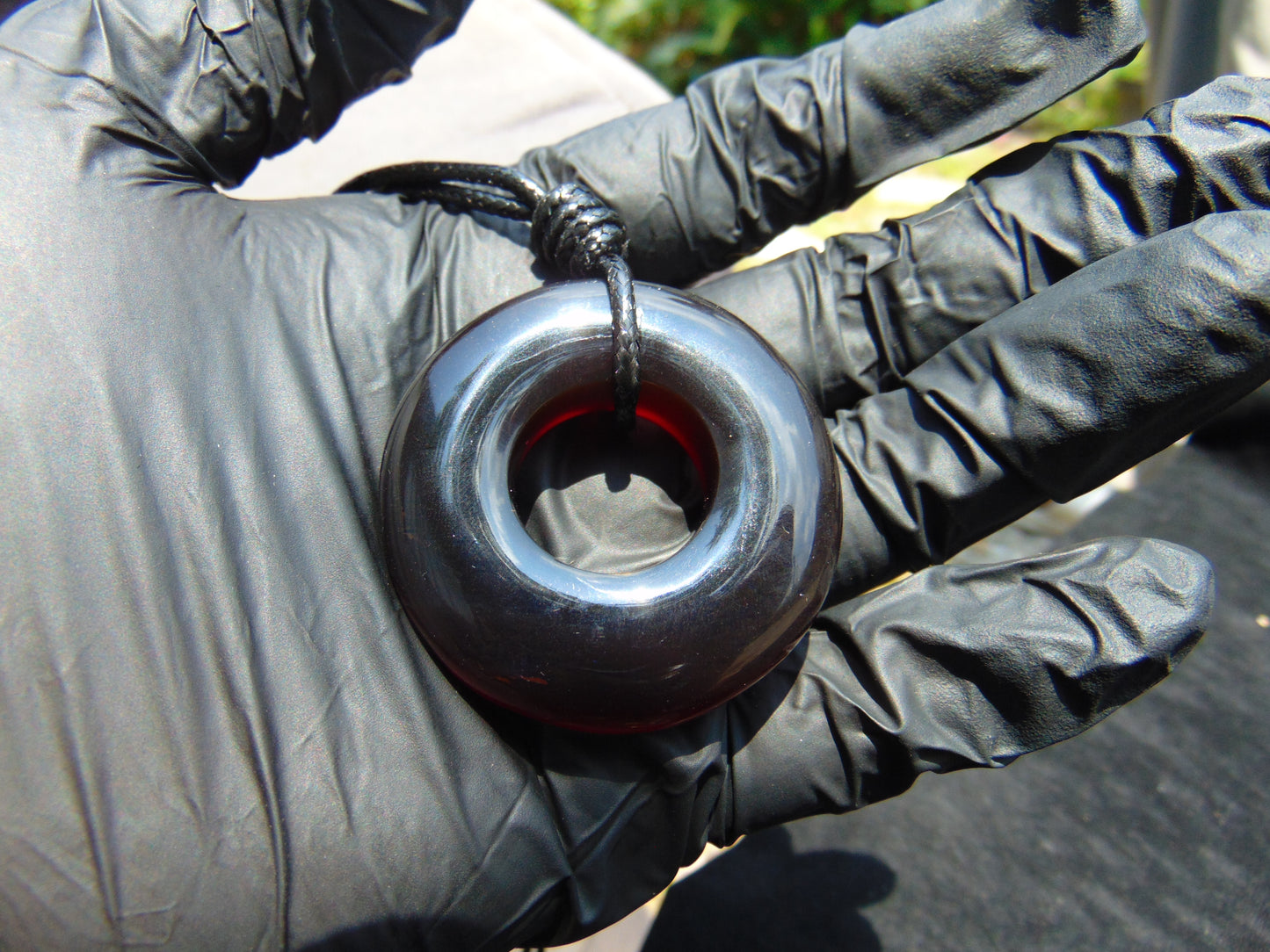15 gr Donut Pendant Indonesian Crsytal Amber for Healing 26Y117
