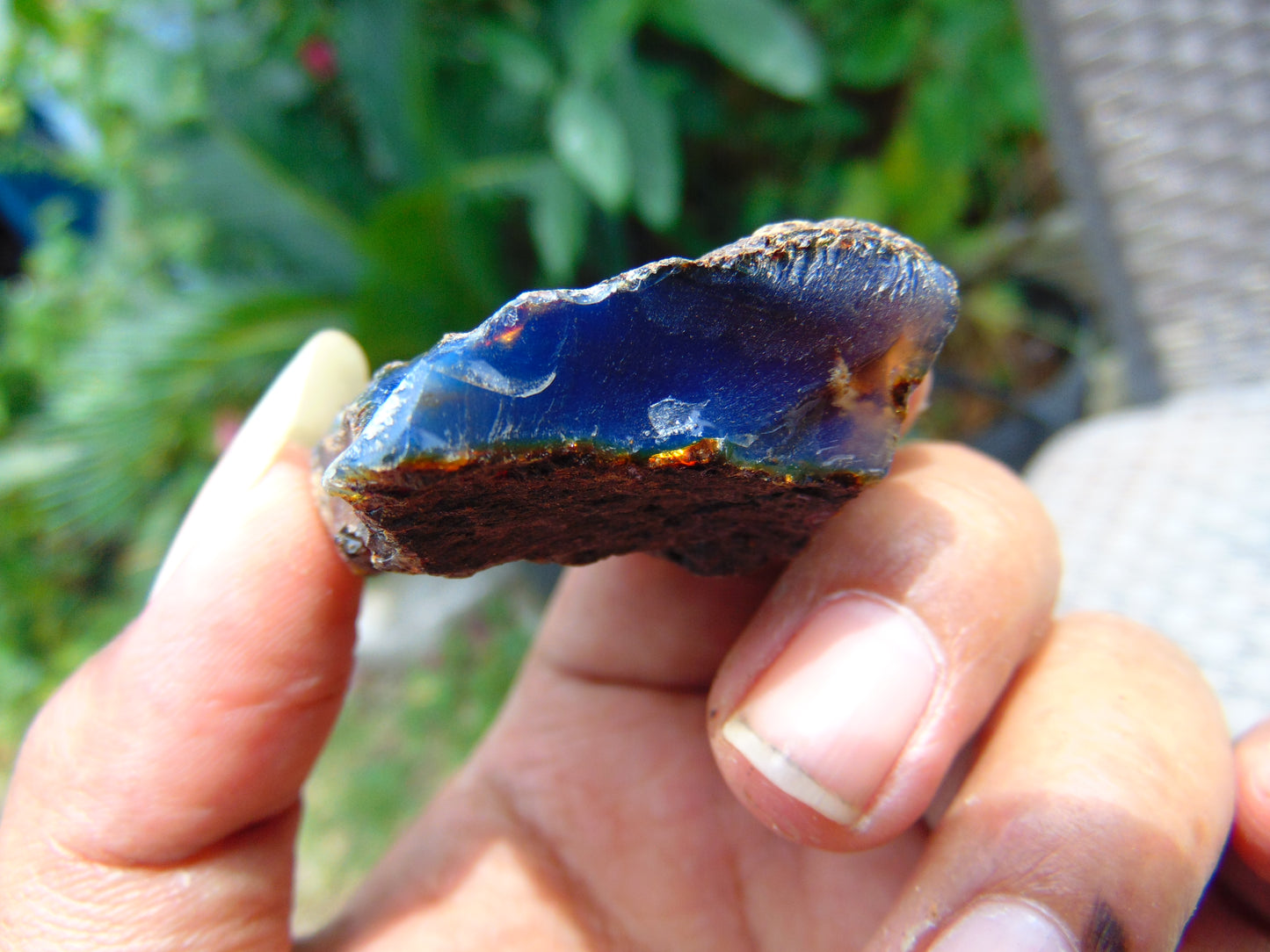16 gram Rough Raw Indonesian Blue Amber for Healing AGRB116