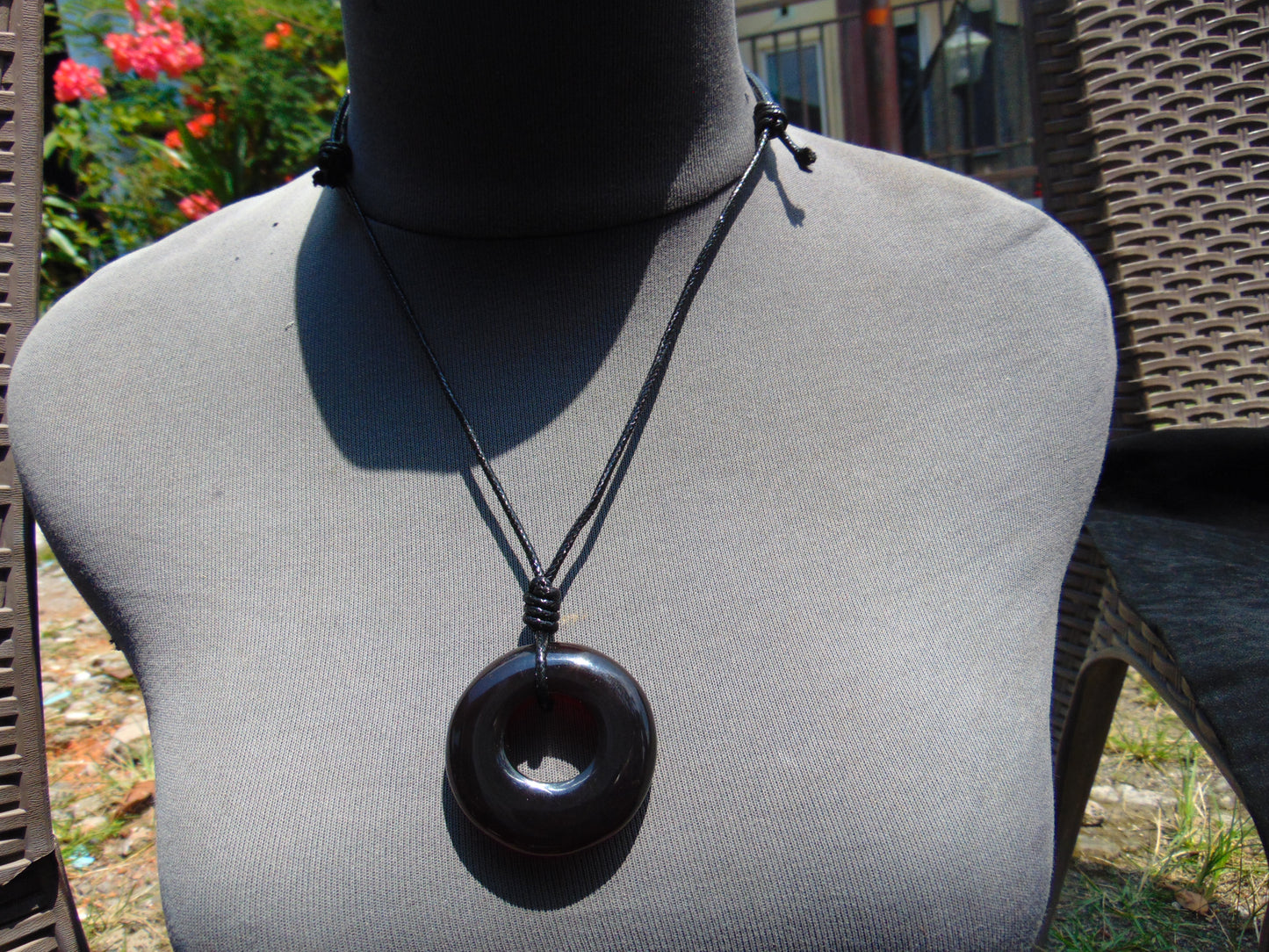 15 gr Donut Pendant Indonesian Crsytal Amber for Healing 26Y117