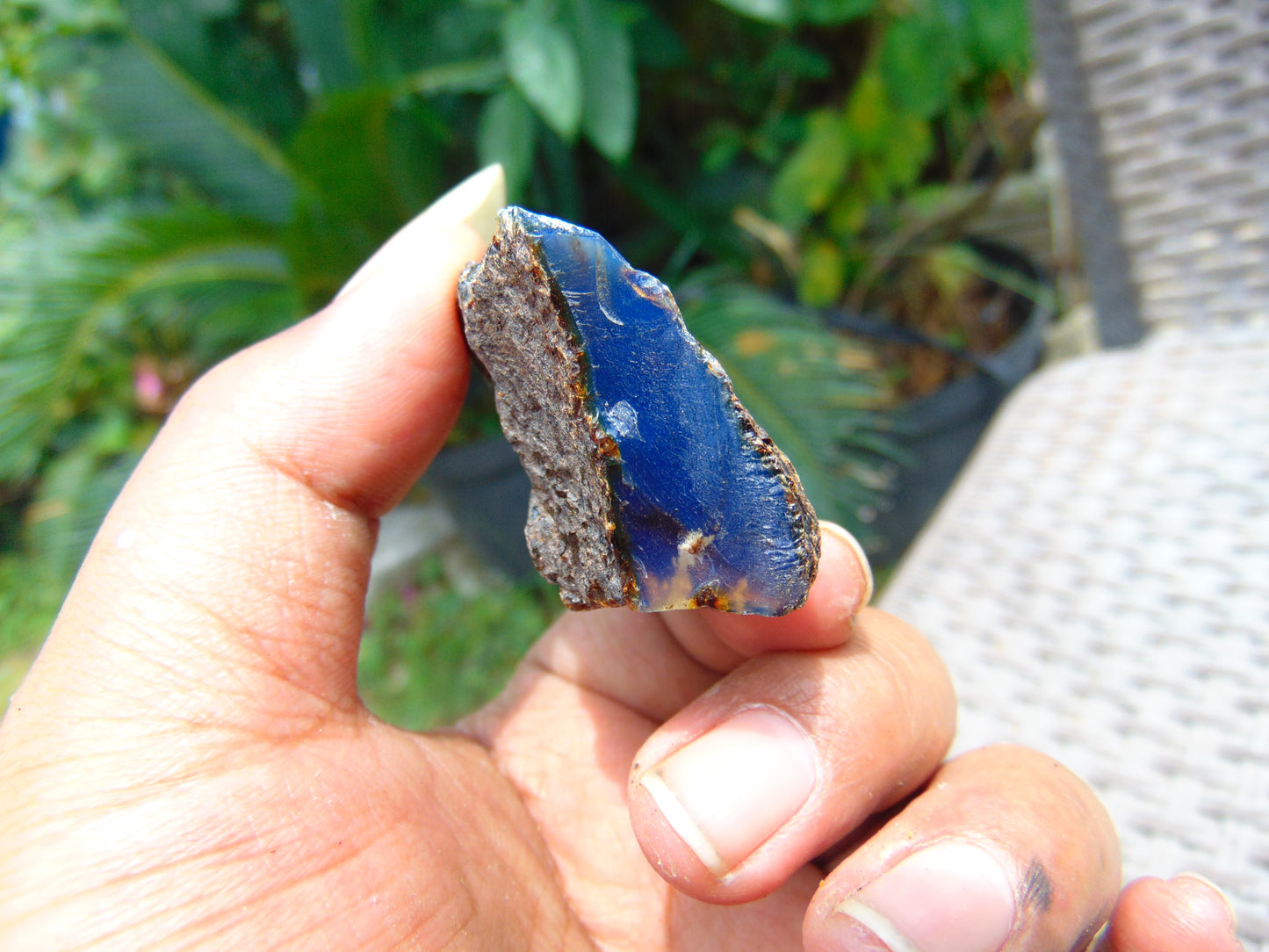 16 gram Rough Raw Indonesian Blue Amber for Healing AGRB116
