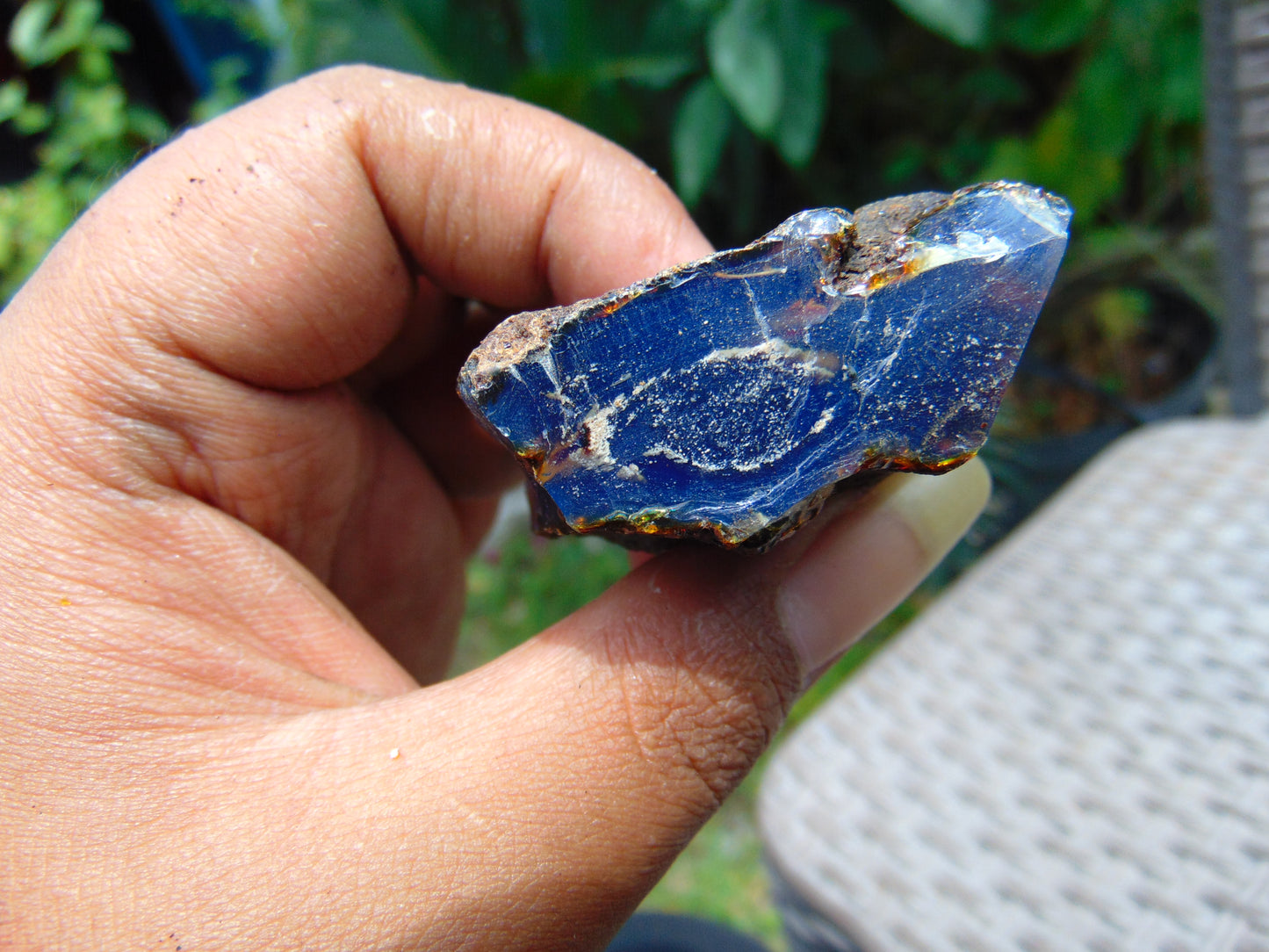 16 gram Rough Raw Indonesian Blue Amber for Healing AGRB116