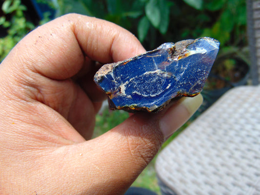 16 gram Rough Raw Indonesian Blue Amber for Healing AGRB116