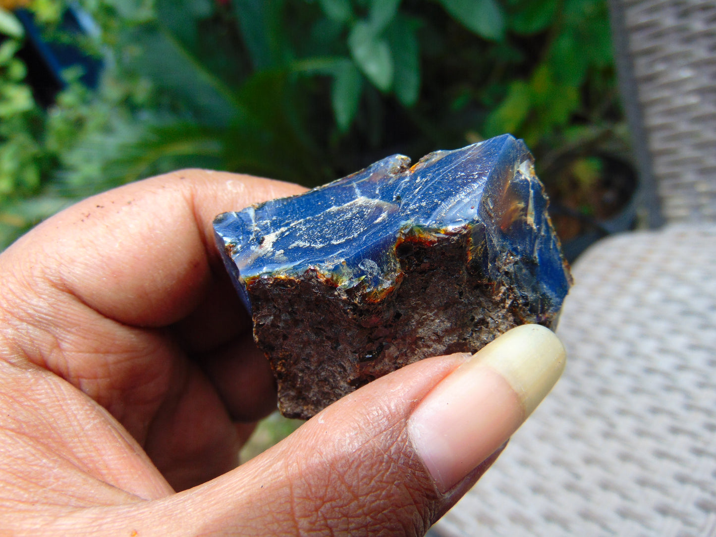16 gram Rough Raw Indonesian Blue Amber for Healing AGRB116