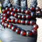 49 gr Hand Tasbih Mesbah Rosary 36 Beads 12 mm Indonesian Cherry Red Amber for Healing TB13i16