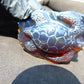 84 gr Sea Turtles Carving 85x67x36 mm Indonesian Blue Amber for Healing AJ200