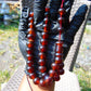 49 gr Hand Tasbih Mesbah Rosary 36 Beads 12 mm Indonesian Red Crystal Amber for Healing TB13i21