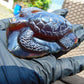 84 gr Sea Turtles Carving 85x67x36 mm Indonesian Blue Amber for Healing AJ200