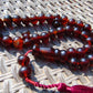 67 gram Tasbih Mesbah Rosary 36 Beads 14 mm Indonesian Cherry Red Amber for Healing TB13i13