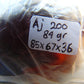 84 gr Sea Turtles Carving 85x67x36 mm Indonesian Blue Amber for Healing AJ200