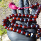 67 gram Tasbih Mesbah Rosary 36 Beads 14 mm Indonesian Cherry Red Amber for Healing TB13i13