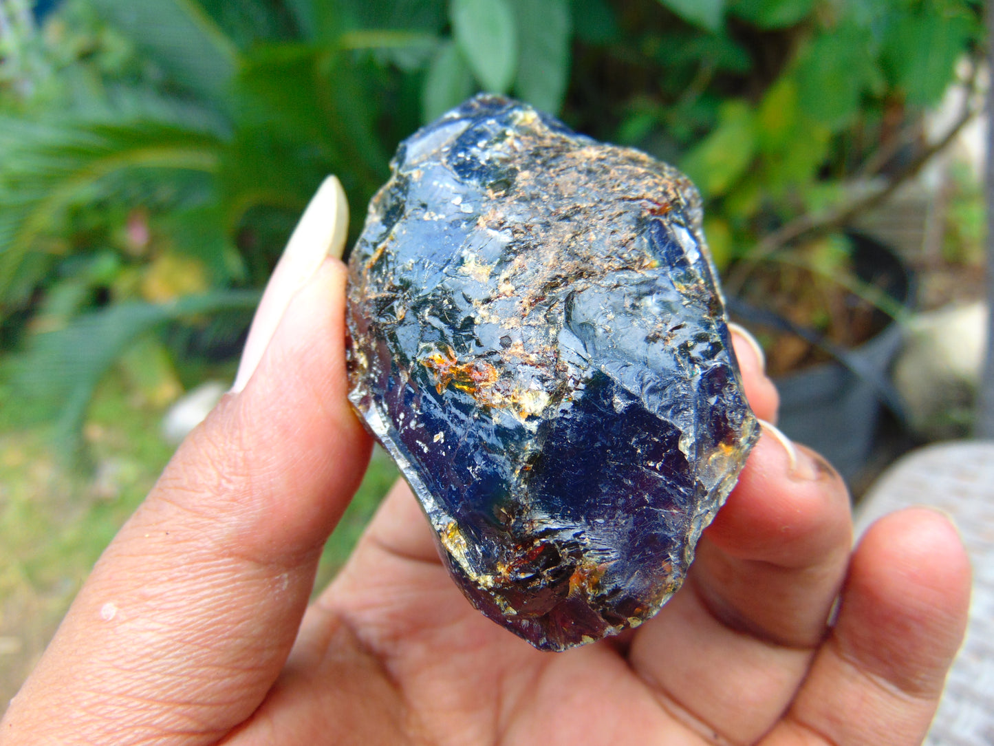 32 gram Rough Raw Indonesian Purple Blue Amber for Healing AGRB109