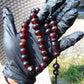 47 gr Hand Tasbih Mesbah Rosary 36 Beads 12 mm  Indonesian Cherry Red Amber for Healing TB13i3
