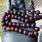 47 gr Hand Tasbih Mesbah Rosary 36 Beads 12 mm  Indonesian Cherry Red Amber for Healing TB13i3