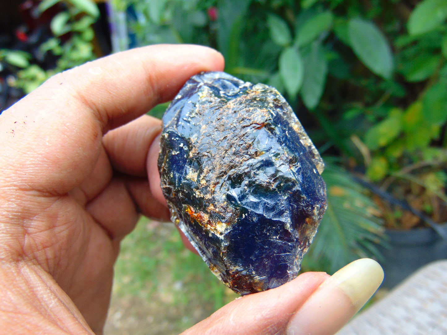 32 gram Rough Raw Indonesian Purple Blue Amber for Healing AGRB109