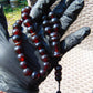 50 gr Hand Tasbih Mesbah Rosary 36 Beads 12 mm Indonesian Cherry Red Amber for Healing TB13i23