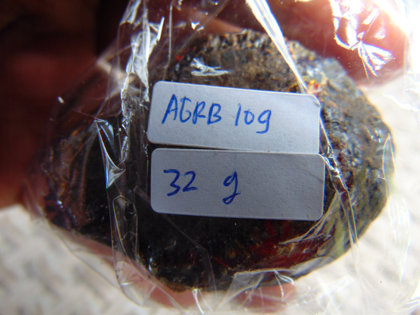 32 gram Rough Raw Indonesian Purple Blue Amber for Healing AGRB109