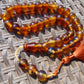 47 gr Hand Tasbih Mesbah Rosary 36 Beads 12 mm Indonesian Yellow Blue Amber for Healing TB13i17