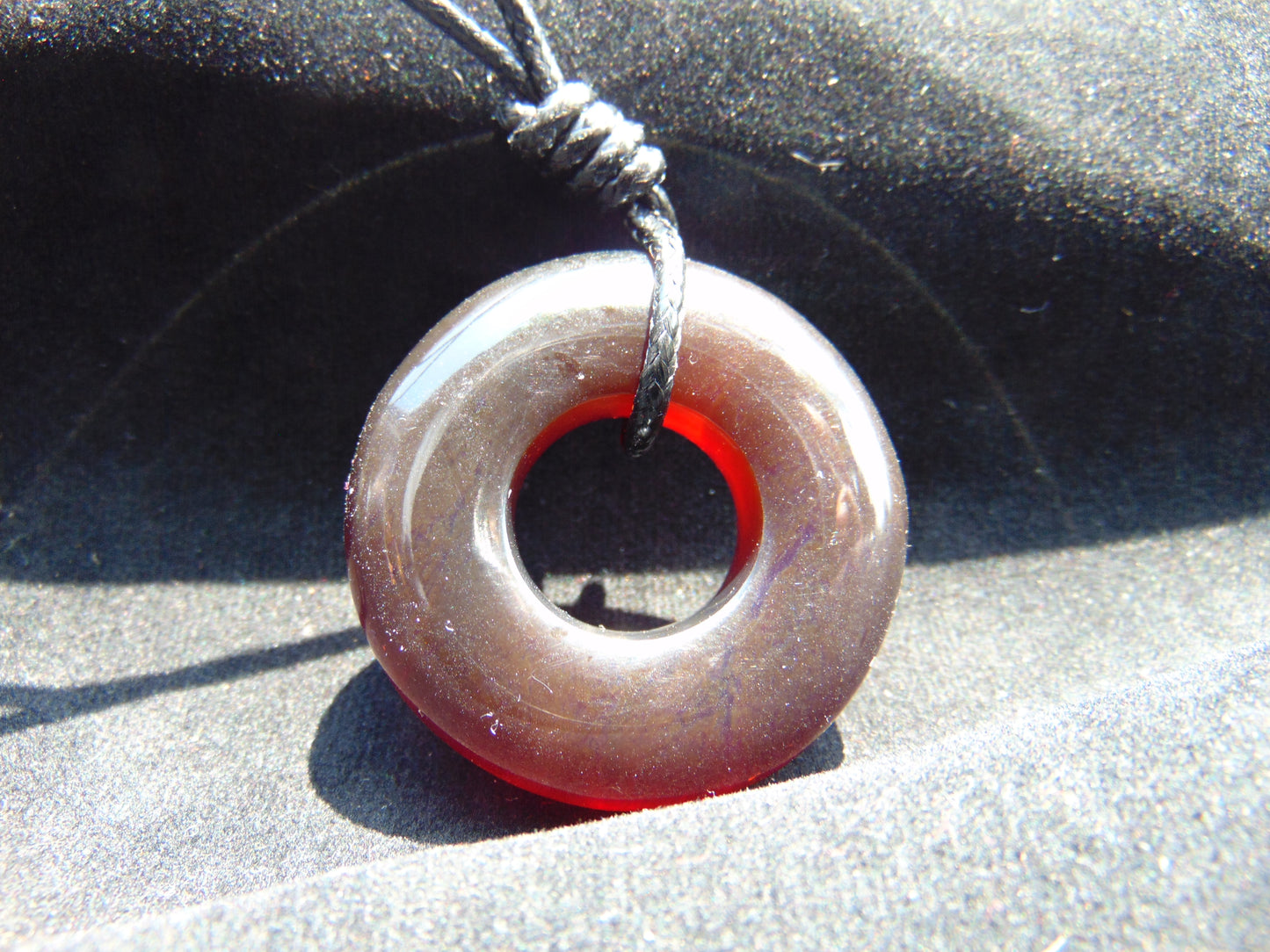 14 gr Ring Pendant Indonesian Blue Amber for Healing 26Y109