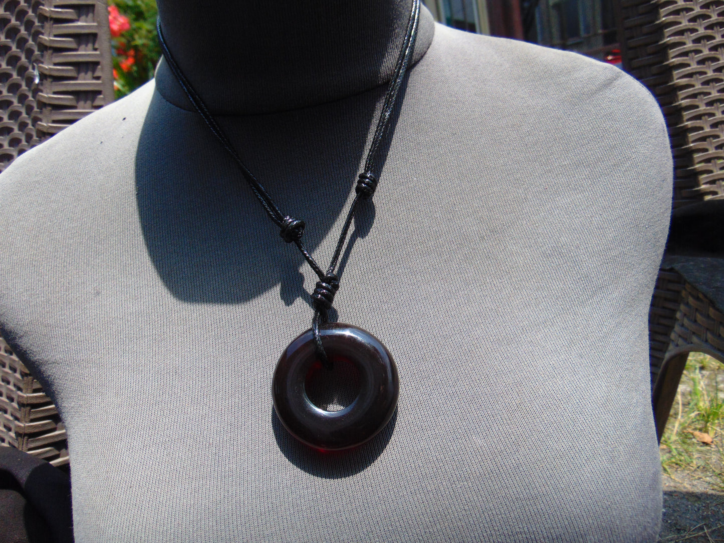 14 gr Ring Pendant Indonesian Blue Amber for Healing 26Y109