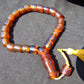 40 gr Komboloi Rosary 22 Beads 12x12 mm Indonesian Red Yellow Bluish Amber for Healing TU4