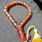 40 gr Komboloi Rosary 22 Beads 12x12 mm Indonesian Red Yellow Bluish Amber for Healing TU4