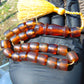 40 gr Komboloi Rosary 22 Beads 12x12 mm Indonesian Red Yellow Bluish Amber for Healing TU4