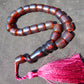 40 gr Komboloi Rosary 22 Beads 12x12 mm Indonesian Red Amber for Healing TU11