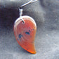 Natural Indonesian Blue Amber Pendant Magatama, 7.3 gram Blue Amber Comma Pendant,Unique Statement Gift for Men Women 26N44