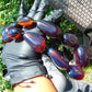 149 gr 13 beads Big Necklace Indonesian blue Amber for Healing FRN16