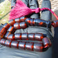 40 gr Komboloi Rosary 22 Beads 12x12 mm Indonesian Red Amber for Healing TU11
