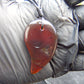 Natural Indonesian Blue Amber Pendant Magatama, 7.3 gram Blue Amber Comma Pendant,Unique Statement Gift for Men Women 26N44